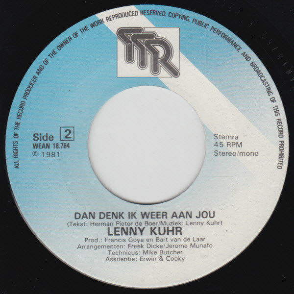 Lenny Kuhr - Weet Je Wie We Zagen 32041 Vinyl Singles Vinyl Goed / Hoes Goed