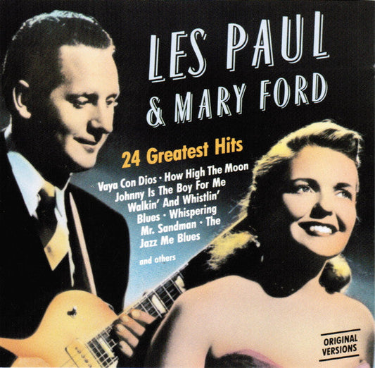 Les Paul & Mary Ford - 24 Greatest Hits (CD) 70297 Compact Disc Vinyl Goed / Hoes Goed