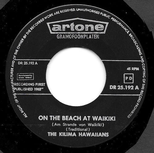 Kilima Hawaiians - On The Beach At Waikiki 32184