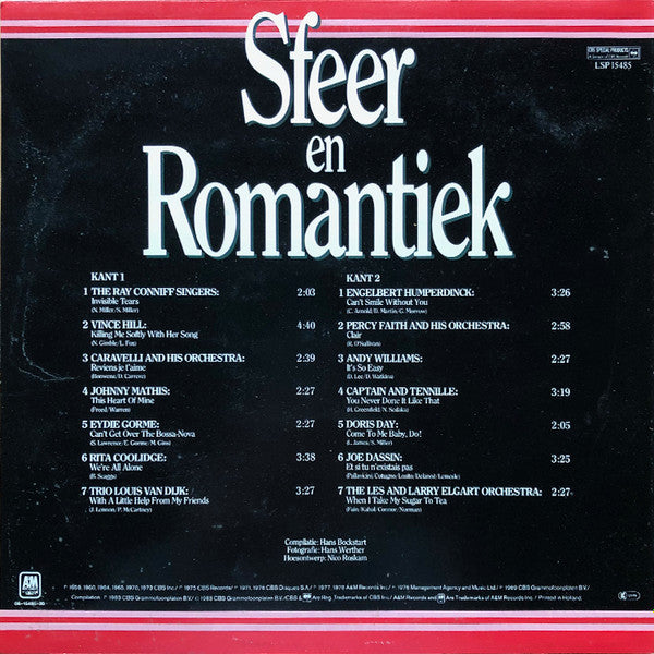 Various – Sfeer En Romantiek (LP) 44429 Vinyl LP Vinyl Goed / Hoes Goed