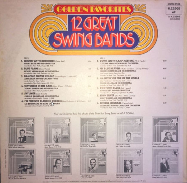 Various - Golden Favorites (12 Great Swing Bands) (LP) 42893 Vinyl LP Vinyl Goed / Hoes Goed