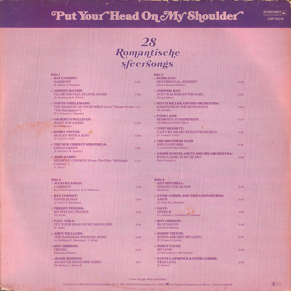 Various - Put Your Head On My Shoulder (LP) 51487 Vinyl LP Dubbel Vinyl Goed / Hoes Goed