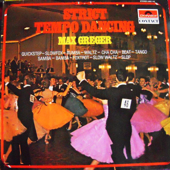 Max Greger - Strict Tempo Dancing (LP) 42019 Vinyl LP Vinyl Goed / Hoes Goed