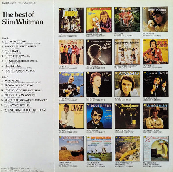 Slim Whitman - The Best Of Slim Whitman (LP) 42561 Vinyl LP Vinyl Goed / Hoes Goed