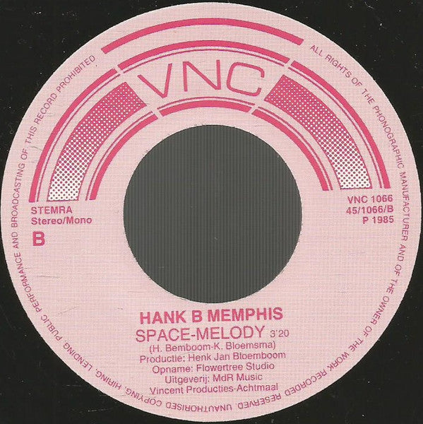 Hank B. Memphis - Hallo Pap Vinyl Singles Vinyl Zeer Goed / Hoesje Generic "VINYLSINGLES.NL"