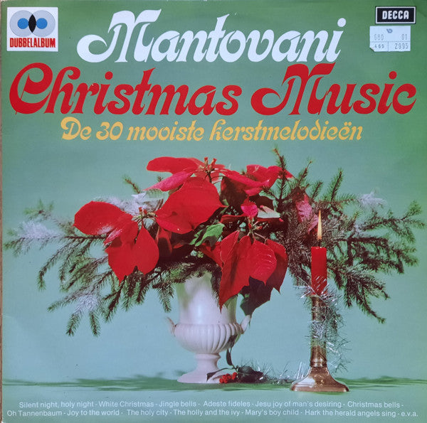 Mantovani – Christmas Music - De 30 Mooiste Kerstmelodieën (LP) 51422 Vinyl LP Dubbel Vinyl Goed / Hoes Goed