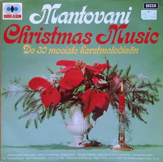 Mantovani – Christmas Music - De 30 Mooiste Kerstmelodieën (LP) 51422 Vinyl LP Dubbel Vinyl Goed / Hoes Goed