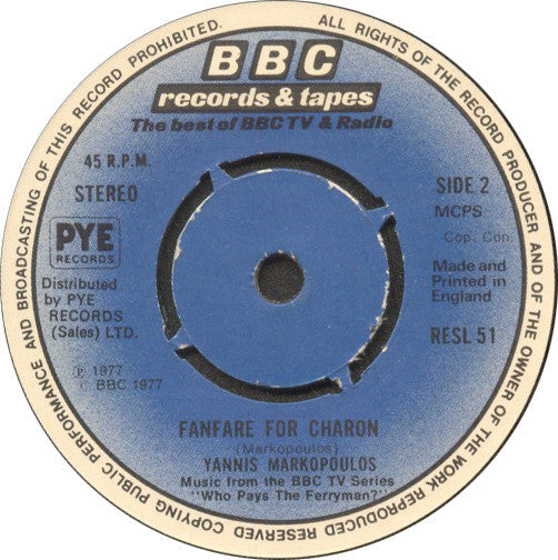 Yannis Markopoulos - Who Pays The Ferryman 05413 Vinyl Singles Vinyl Goed / Hoes Generic