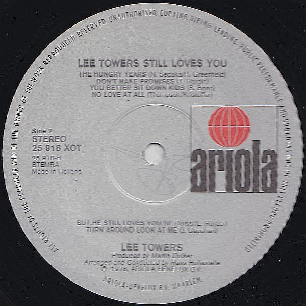 Lee Towers - Still Loves You (LP) 47011 Vinyl LP Vinyl Goed / Hoes Goed