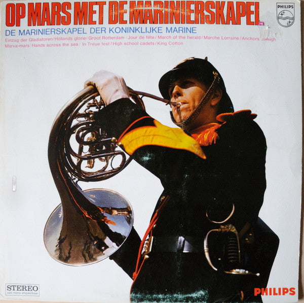 Marinierskapel der Koninklijke Marine - Op Mars Met De Marinierskapel (LP) 43854 Vinyl LP Vinyl Goed / Hoes Goed