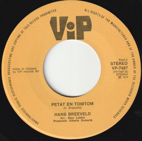 Hans Breeveld - Wie Gaat Weg En Wie Blijft Hier (Srefidensi) 18724 Vinyl Singles Vinyl Goed / Hoes Goed