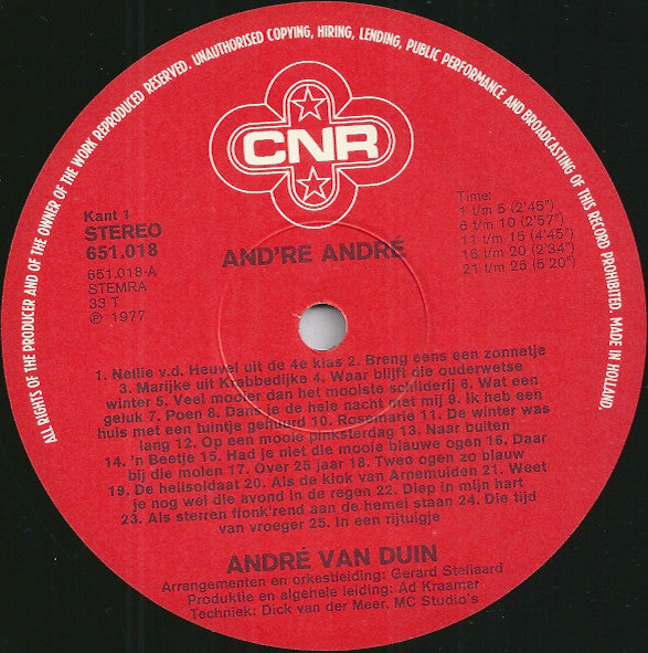 André van Duin - And're Andre 1 - 50 Onvergetelijke Liedjes (LP) 49759