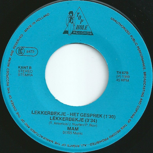 MAM - Ongelofelijk 15078 Vinyl Singles Vinyl Goed / Hoes Goed