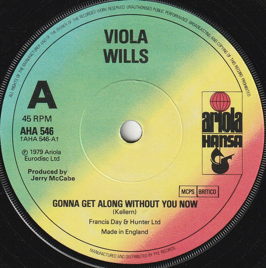 Viola Wills - Gonna Get Along Without You Now 35930 Vinyl Singles Vinyl Goed / Hoes Goed