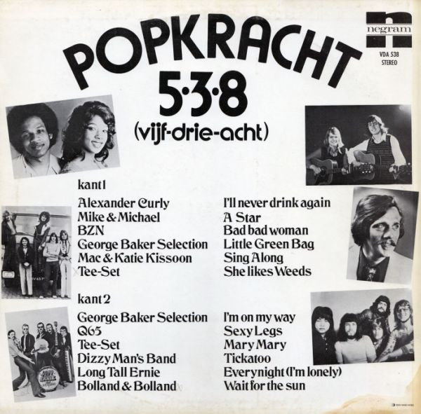 Various - Popkracht 538 (Vijf-Drie-Acht) (LP)