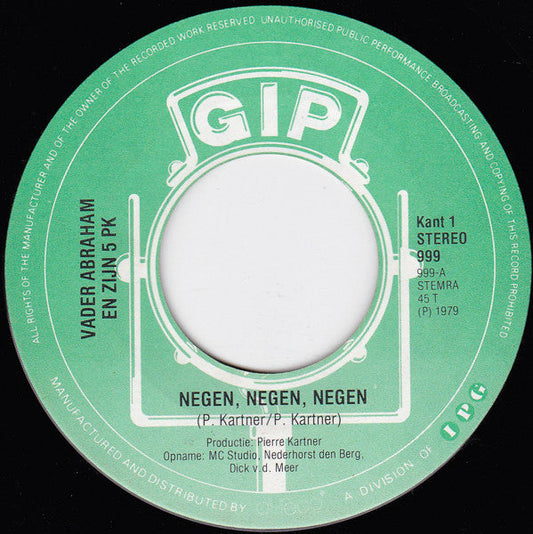 Vader Abraham En Zijn 5 PK - 999 06092 Vinyl Singles Vinyl Goed / Hoes Generic