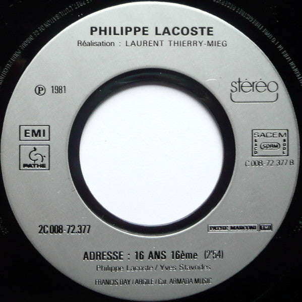 Philippe Lacoste – Moi, Je Suis Comme Elle 15199