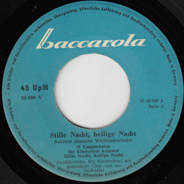 Unknown Artist - Stille Nacht, Heilige Nacht 18808 Vinyl Singles Vinyl Goed / Hoes Goed