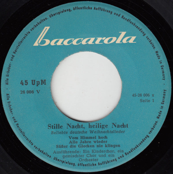 Unknown Artist - Stille Nacht, Heilige Nacht 18808 Vinyl Singles Vinyl Goed / Hoes Goed