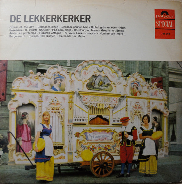 Draaiorgel De Lekkerkerker - De Lekkerkerker (LP) Vinyl LP Vinyl Zeer Goed / Hoesje Goed "VINYLSINGLES.NL"