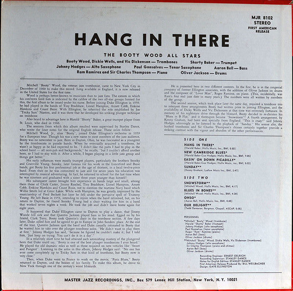 Booty Wood All Stars - Hang In There (LP) 40961 Vinyl LP Vinyl Goed / Hoes Goed