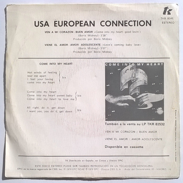 USA-European Connection - Ven A Mi Corazon - Buen Amor 31563 17347 Vinyl Singles Vinyl Goed / Hoes Goed