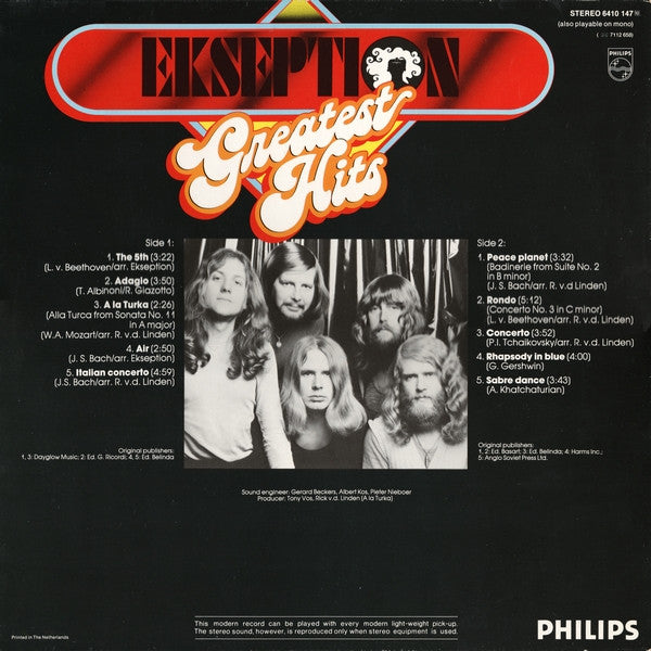 Ekseption - Greatest Hits (LP) 52170 Vinyl LP Vinyl Goed / Hoes Goed