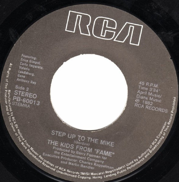 Kids From Fame - Starmaker 38739 Vinyl Singles Vinyl Goed / Hoes Goed