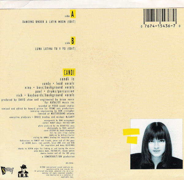 Candi - Dacing Under A Latin Moon Vinyl Singles Vinyl Zeer Goed / Hoesje Goed "VINYLSINGLES.NL"