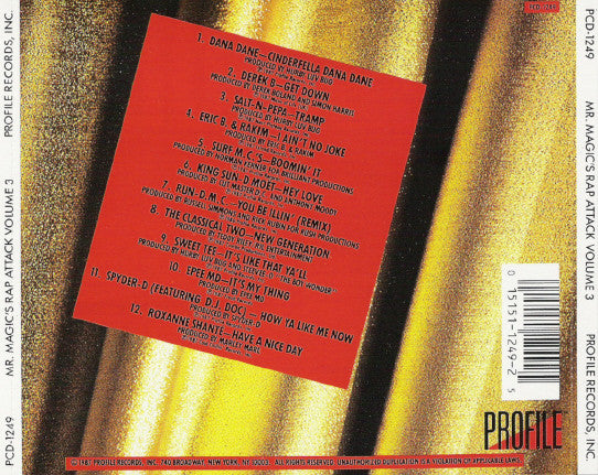 Various - Mr. Magic's Rap Attack Volume 3 (CD) 70738 Compact Disc Goede Staat