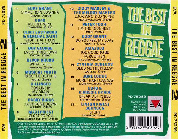 Various - The Best In Reggae 2 (CD) 70537 Compact Disc Goede Staat