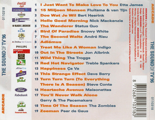 Various - The Sound Of TV '96 (CD) 70786 Compact Disc Goede Staat