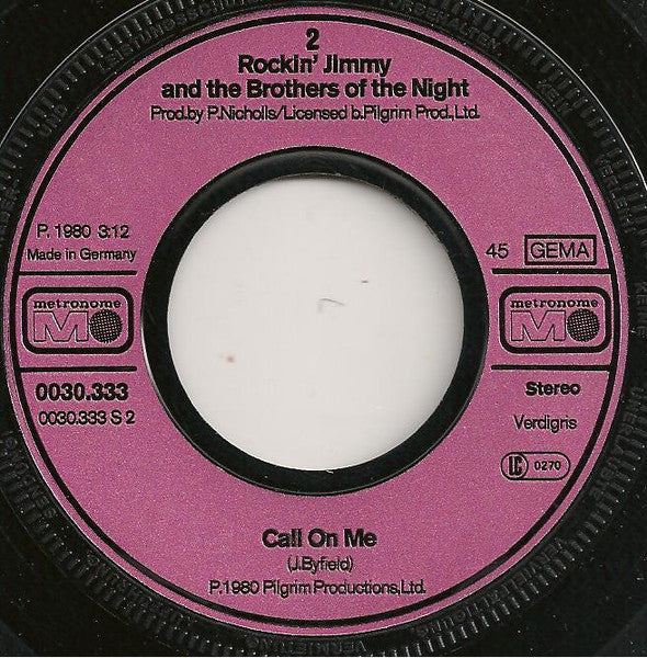 Rockin' Jimmy - Little Rachel 02357 Vinyl Singles Vinyl Goed / Hoes Goed