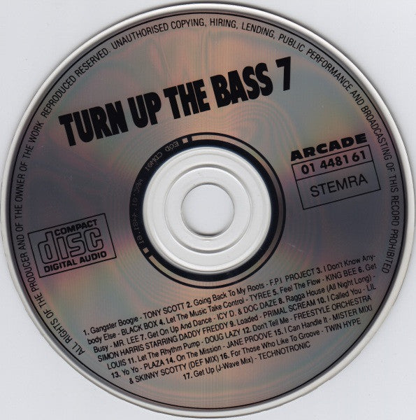 Various - Turn Up The Bass Volume 7 (CD) 70436 Compact Disc Goede Staat