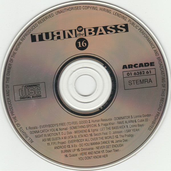 Various - Turn Up The Bass Volume 16 (CD) 70439 Compact Disc Goede Staat