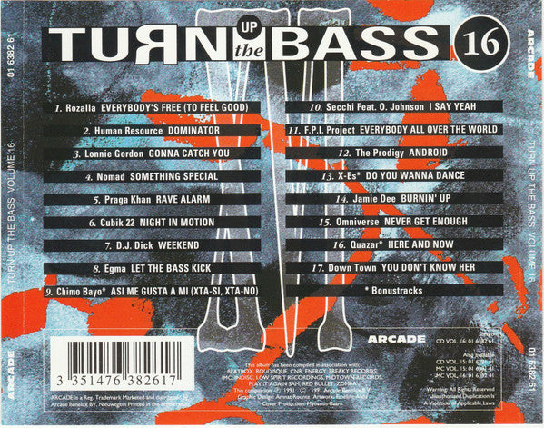 Various - Turn Up The Bass Volume 16 (CD) 70439 Compact Disc Goede Staat