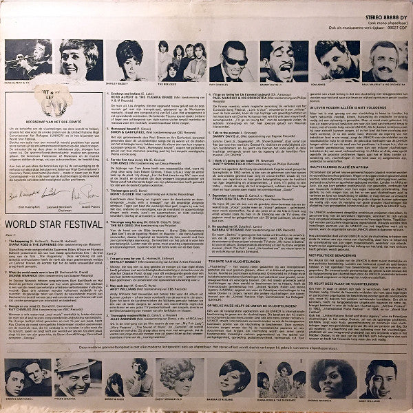 Various - World Star Festival (LP) Vinyl LP Vinyl Goed / Hoes Goed