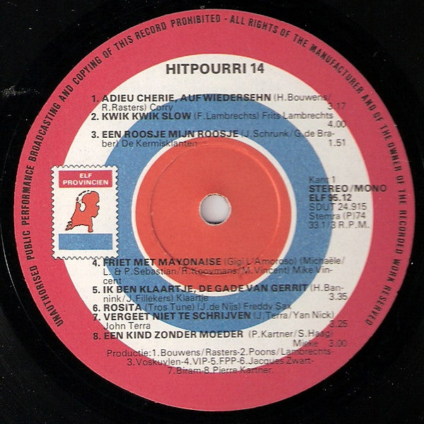 Various - Hitpourri 14 (LP) 41088