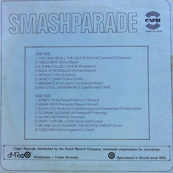 Unknown Artist - Smash Parade (LP) 49705 Vinyl LP Vinyl Goed / Hoes Goed