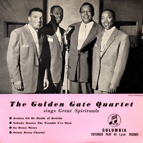 Golden Gate Quartet - Sings Great Spirituals Vinyl Singles EP Vinyl Zeer Goed / Hoesje Goed "VINYLSINGLES.NL"