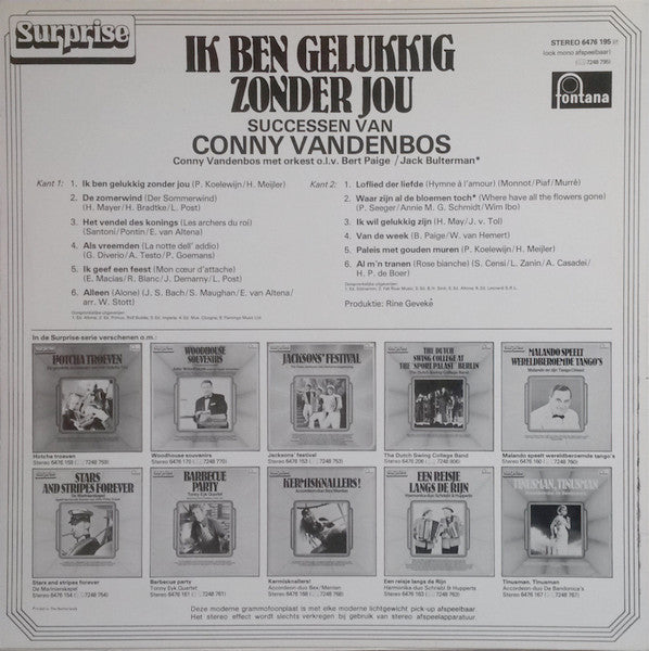 Conny Vandenbos – Ich bin glücklich ohne dich (LP) 49546