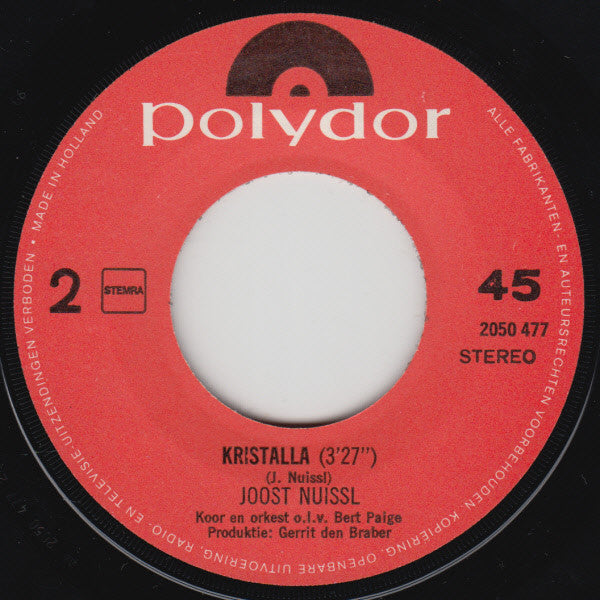 Joost Nuissl - Het Liefste Dat Mij Overkomen Kon 34575 Vinyl Singles Vinyl Goed / Hoes Goed