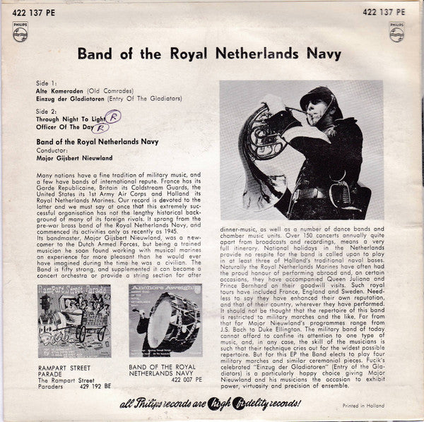 Marinierskapel der Koninklijke Marine - Band Of The Royal Netherlands Navy 33731 Vinyl Singles EP Vinyl Goed / Hoes Goed