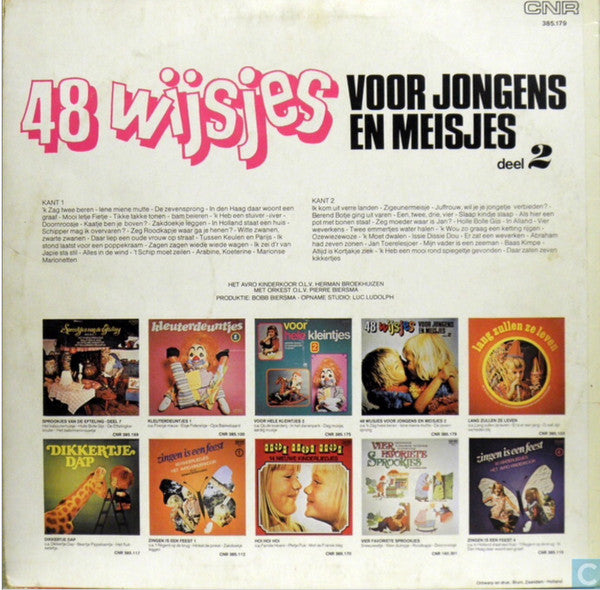 Kinderkoor Jacob Hamel - 48 Wijsjes Voor Jongens En Meisjes Deel 2 (LP) 51490 Vinyl LP Vinyl Goed / Hoes Goed