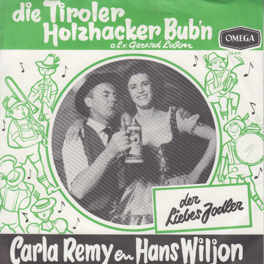 Holzhacker Met Carla Remy En Hans Wiljon - Der Liebes Jodler 19631 Vinyl Singles Vinyl Goed / Hoes Goed