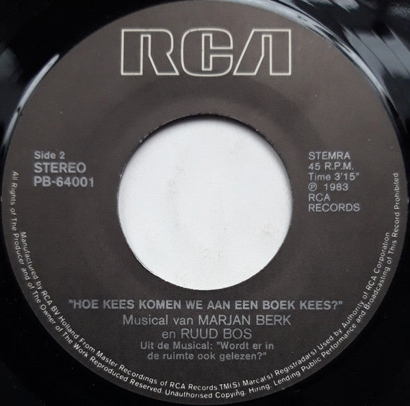 Marjan Berk & Ruud Bos - Lezen Is Het Lekkerste Dat Er Is 29341 Vinyl Singles Vinyl Goed / Hoes Goed