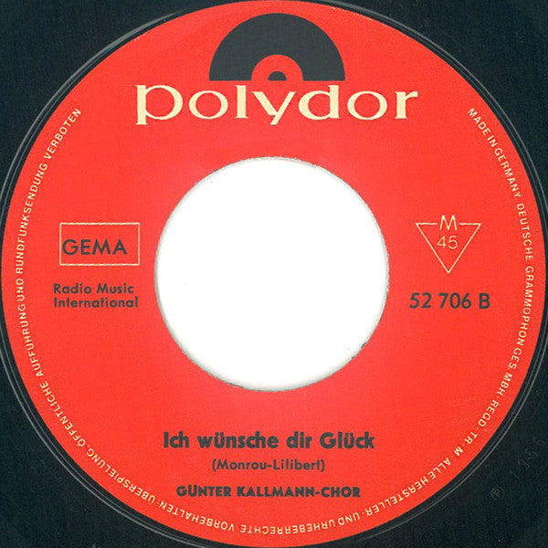 Günther Kallmann-Chor - Weißt Du Wohin 12541 Vinyl Singles Vinyl Goed / Hoes Goed