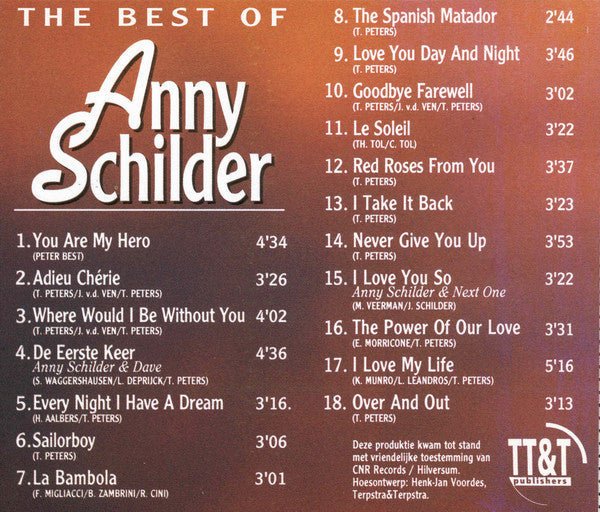 Anny Schilder - The Best Of Anny Schilder (CD) Compact Disc Vinyl Goed / Hoes Goed