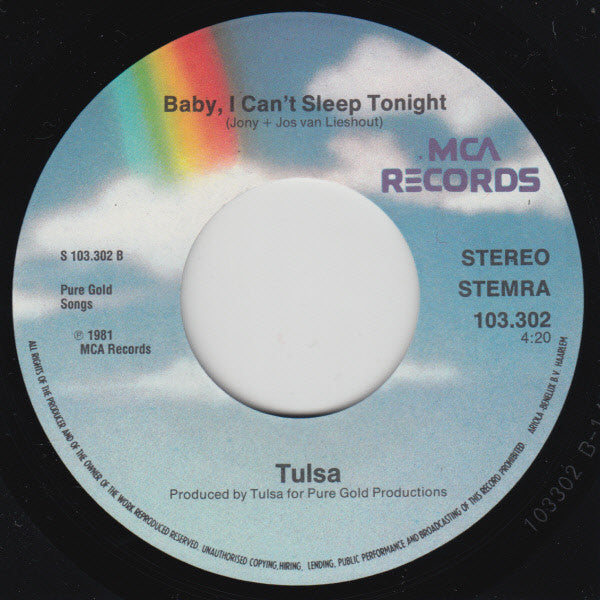 Tulsa - Baby Don't Go 13460 Vinyl Singles Vinyl Goed / Hoes Goed