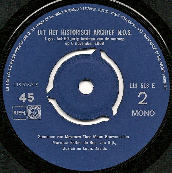 Paul de Waart - De Radio Toen 13429 Vinyl Singles EP Vinyl Goed / Hoes Generic